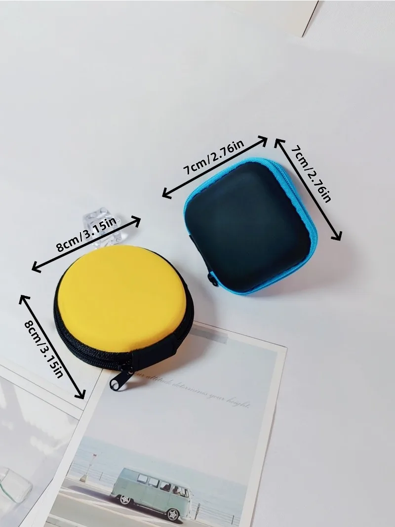 Mini Kopfhörer Schutzhülle Tasche Box Harte EVA Fall Digitale Ladegerät Kopfhörer Lagerung Tasche USB Daten Kabel Organizer Tragetasche – Detail 2
