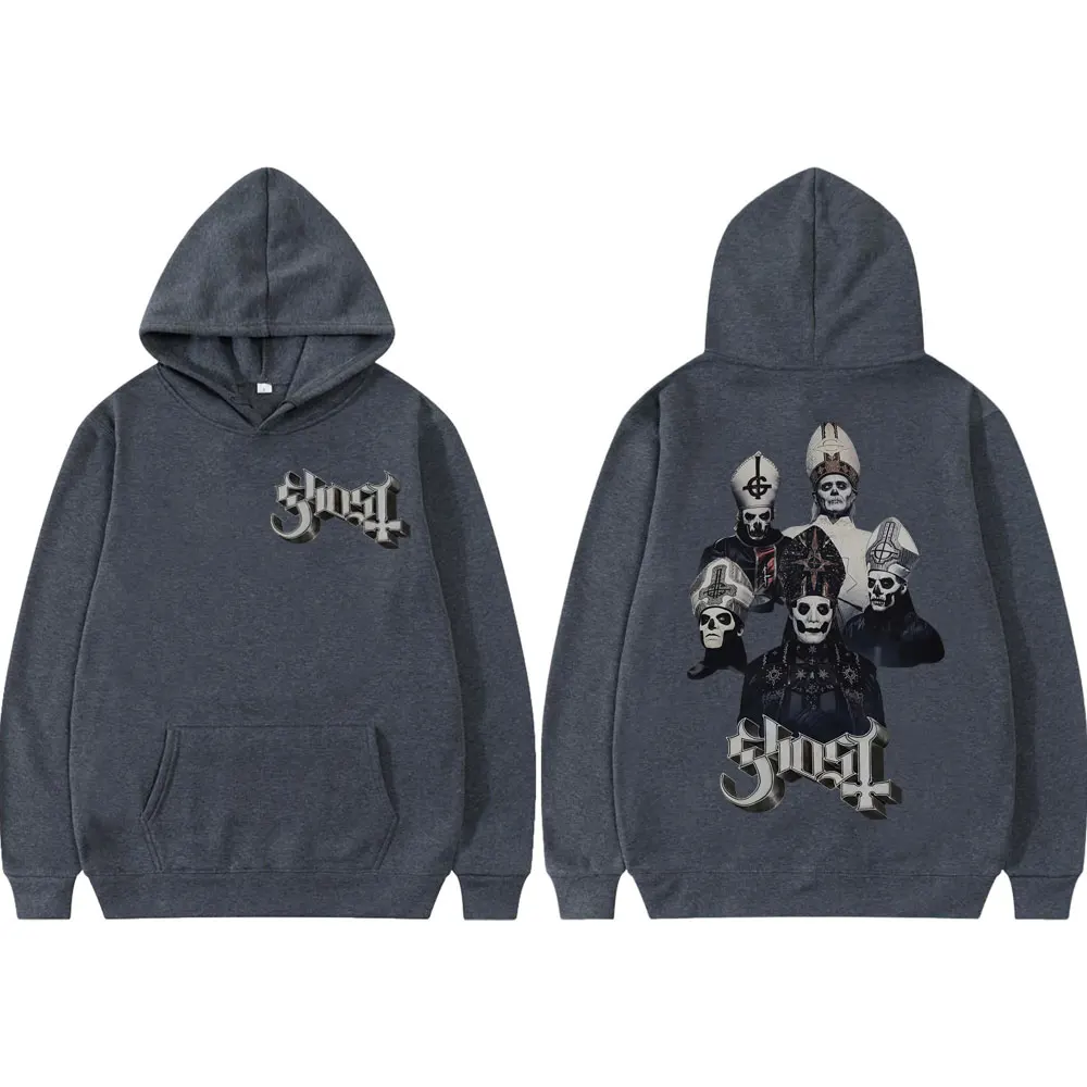 Rock Band Ghost Merch Hoodie Men Women Clothing Gothic Fashion Sweatshirts Oversized High Quality Fleece Pullovers Streetwear