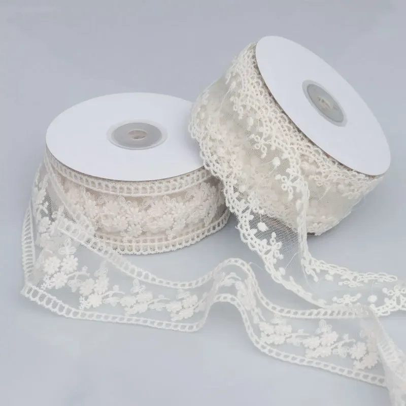 Lace Jacquard Embroidery Hollow Lace Ribbon DIY Bow Hair Accessories Flower Packaging Straw Hat Clothes Edge Ribbon