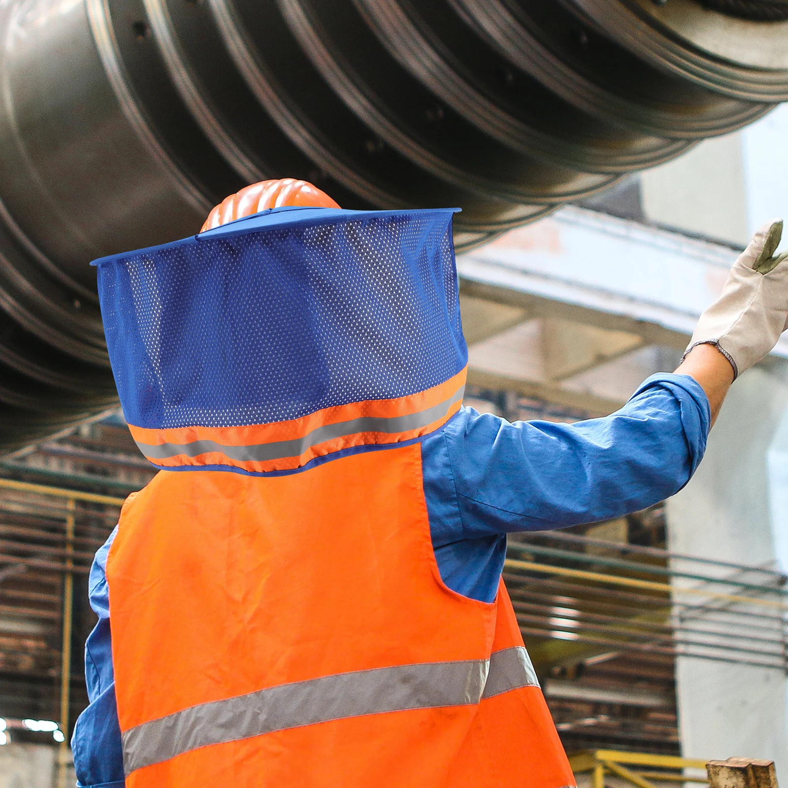 2 Pcs Sun Protection Visor Cap Ultraviolet Light Hard Hat Shade Blue Blocking Miss