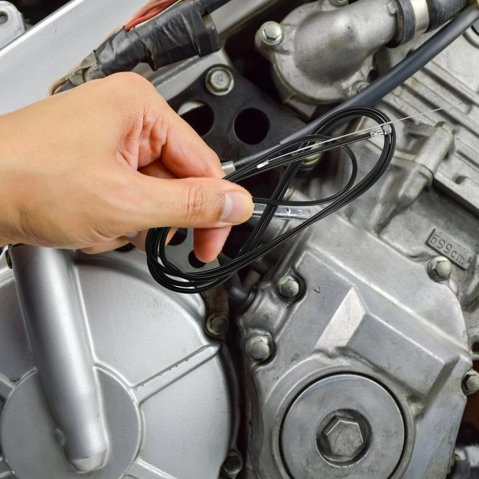 

2.2m Brake Cable for Electric Tricycle Rear Drum System - Thickened Steel Wire Line Smooth Reliable Performance Bicycle Brake