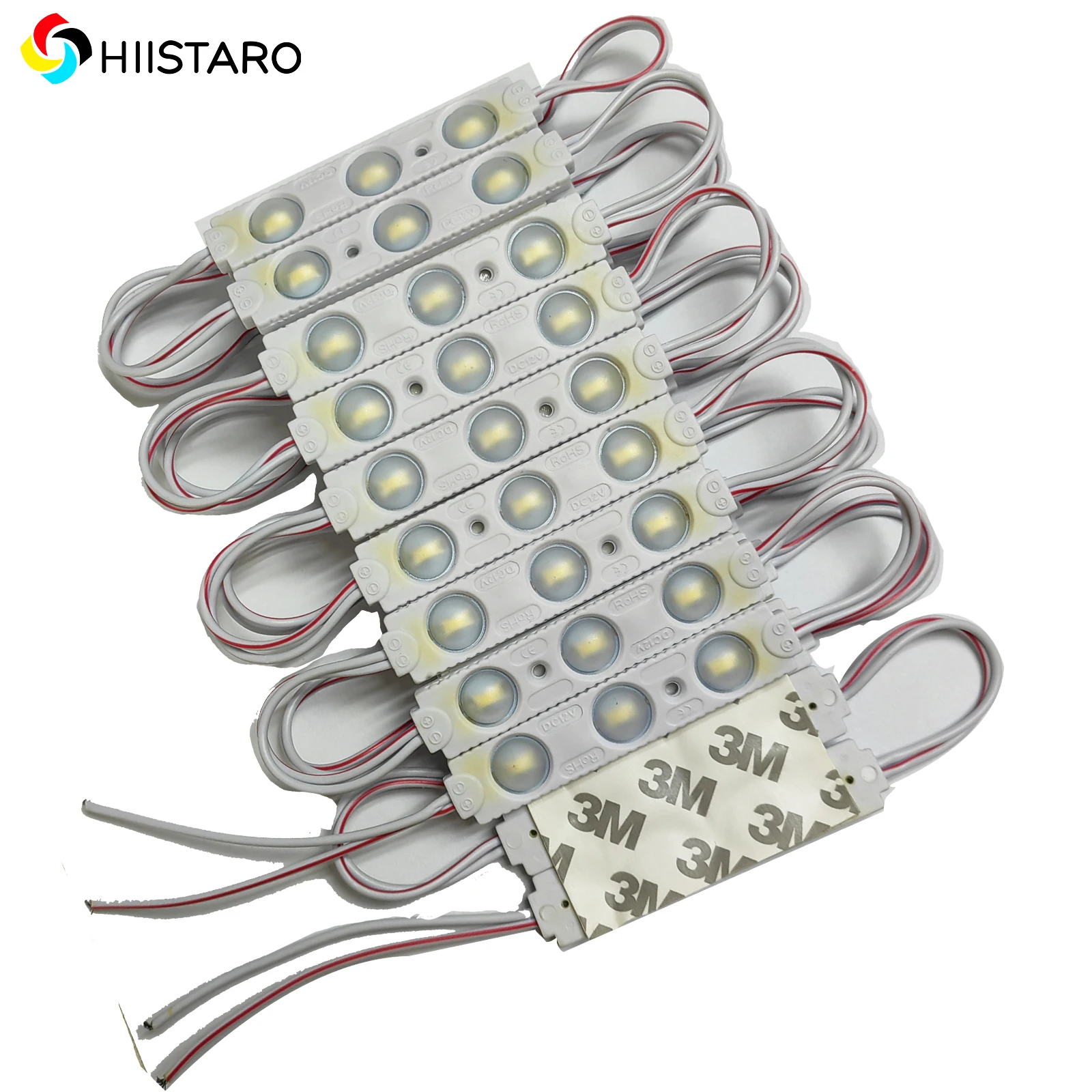 20pcs LED Module Strip Light White 2835 DC12V for Letter Advertising Signs with Tape Adhesive Backside
