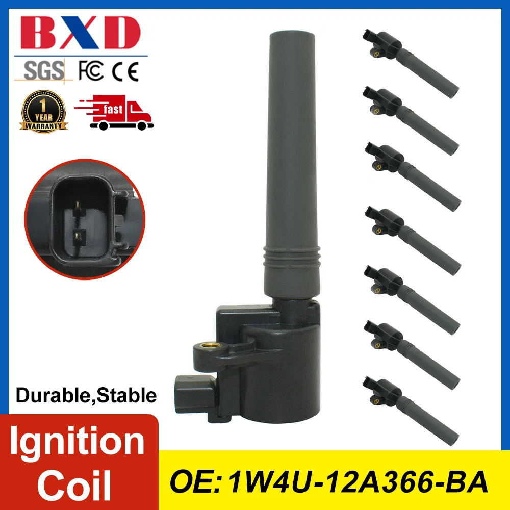 

1/4/8PCS Ignition Coil 1W4U-12A366-BA 1W4U 12A366 BA 1W4U12A366BA for Ford Lincoln LS Jaguar V8 DG-515 c1234 Auto Parts