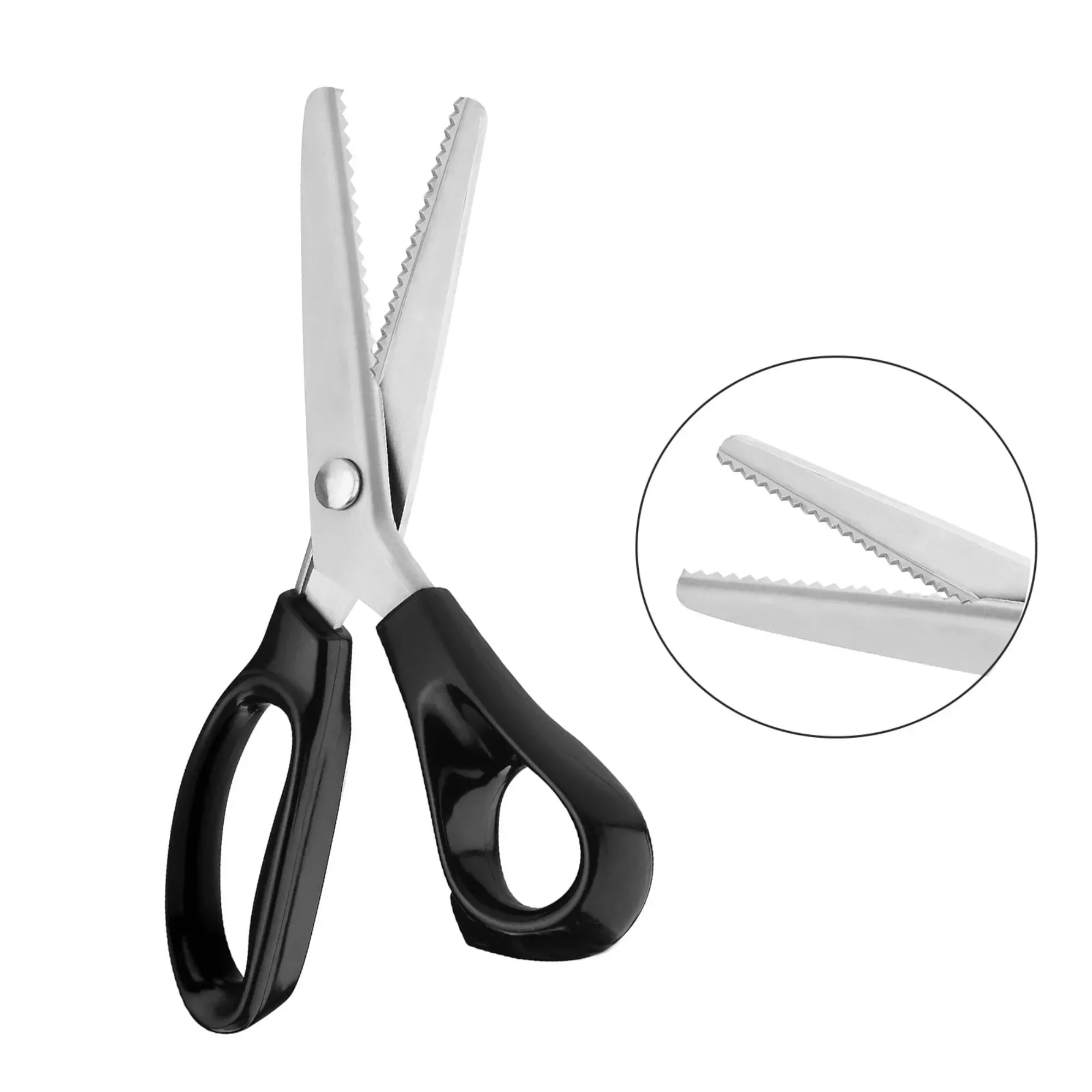 

9 Inch Pinking Shears for Fabric, Triangle Zig Zag Scissors, Ergonomic Grips, Ultra-Sharp, Professional Peaking Shears for Sewin