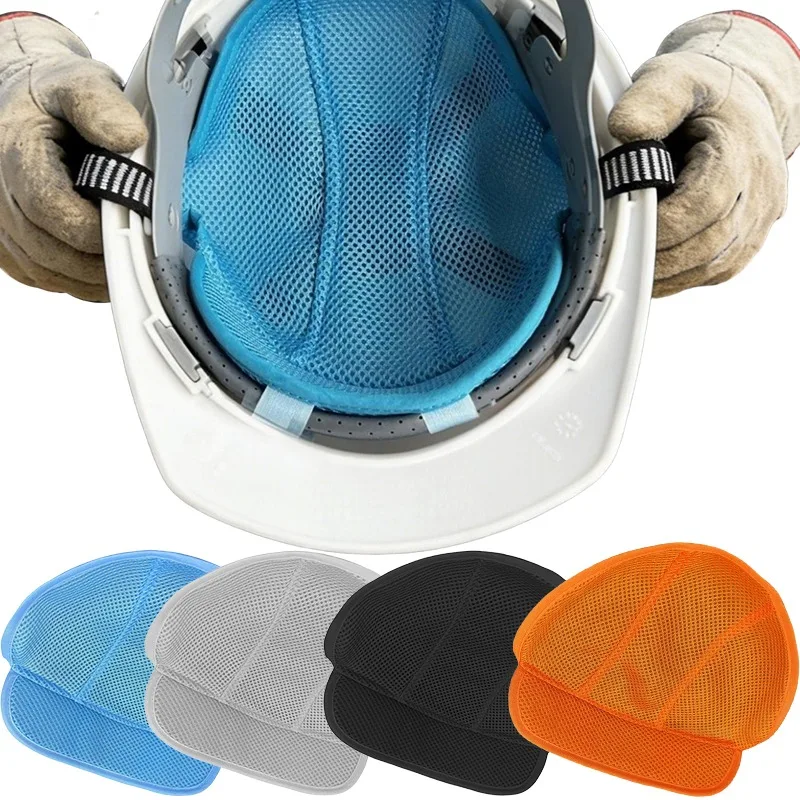 

1pc Safety Cap Cooling Pad Sweat-absorbing Ventilation Head Protection Adult Helmet Insert Liner Breathable Mesh Sweat Band