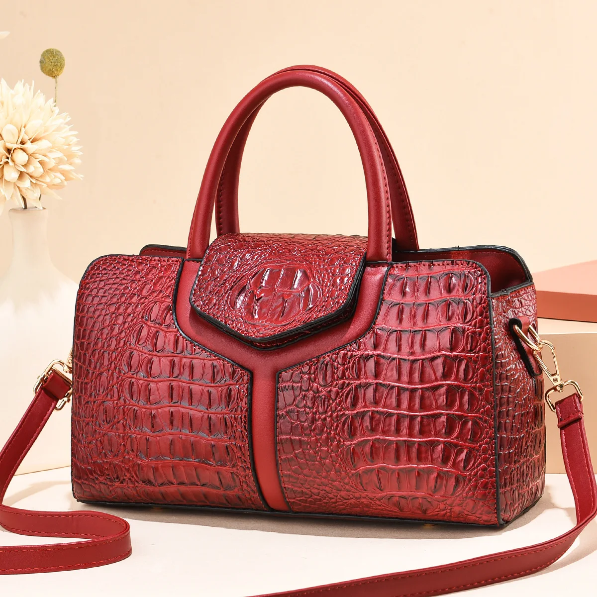 Bag Women 2022 New Fashion Crocodile Pattern Handbag Large Capacity Casual Shoulder Messenger Bag Purses and Handbags