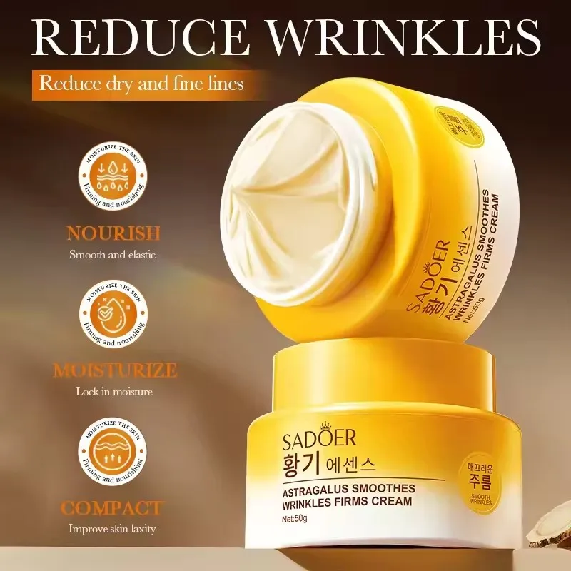 Astragalus Cream Moisturizing Hydrating Nourishing Face Cream Natural Ingredients Deep Hydration Anti-Aging Facial Treatment
