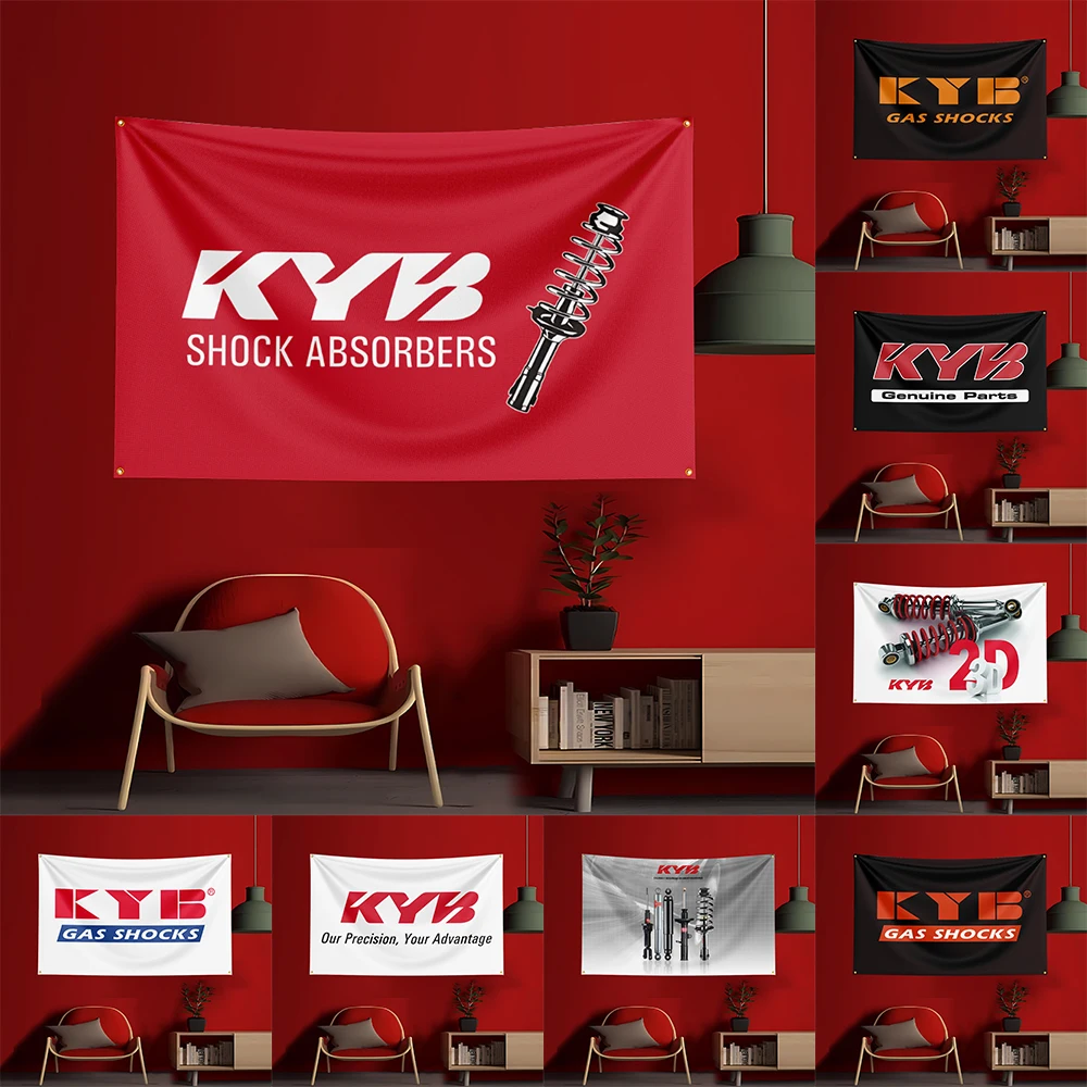 

3x5 Ft KYB Tool Flag Polyester Printed Cars Flags Banner Tapestry for Room Garage Decor Power Tools Flag