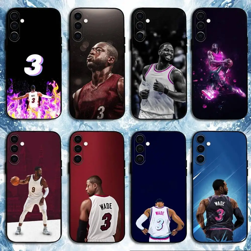 

Basketball D-Dwyane Wade Phone Case For Samsung Galaxy A73,A72,A71,A70,A53,A52,A51,Others Soft Black Shell