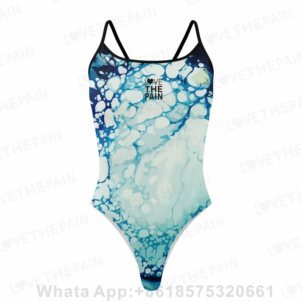 

Love The Pain Women Swimsuit Pro Team Triathlon Sexy One-piece Comfortable Suit Swimwear Functional Training Swimsuit Open Water