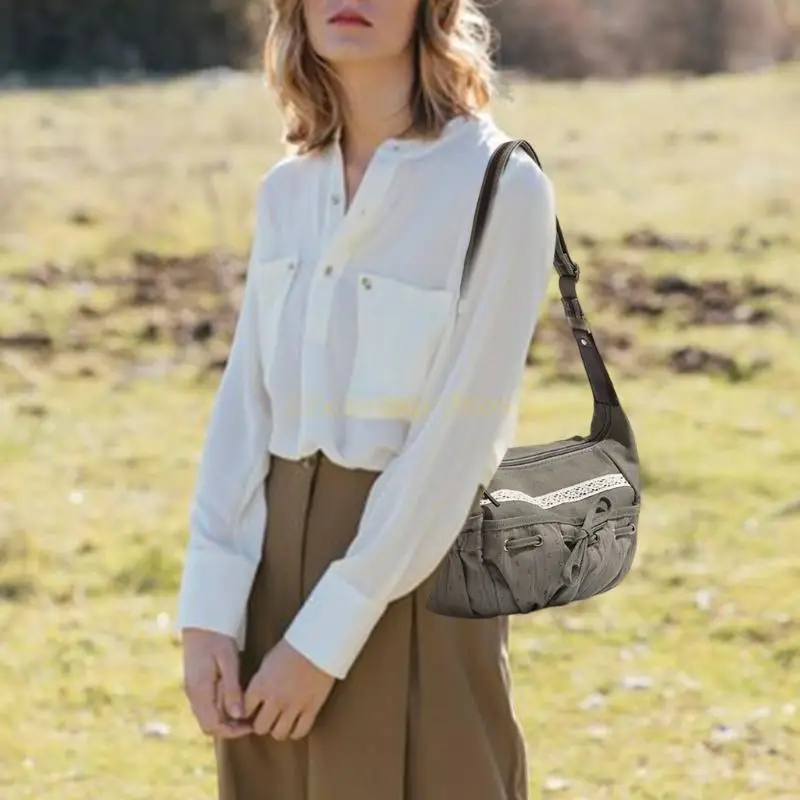 

X90D Women Clutch Purse Canvas Under the Arm Purses Simple Purse Handbag Shoulder Bag