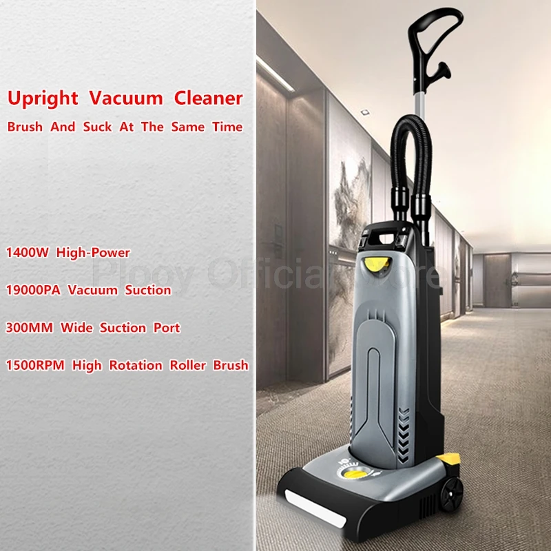 1400W Vertical Vacuum Cleaner 19KPA High-Power Vacuum Cleaner 5.5L Large Suction Cleaner for Office Home carpet Cleaning Machine