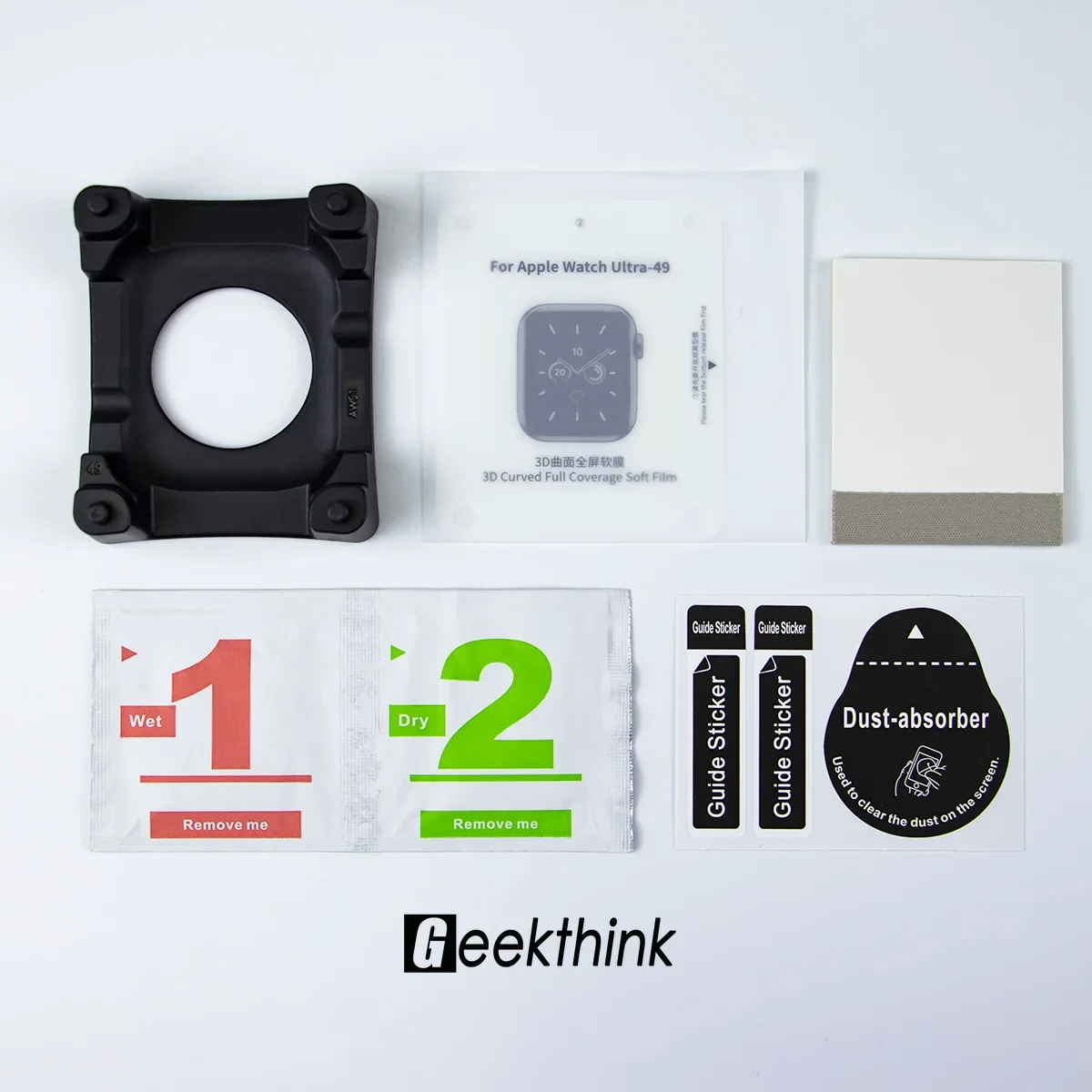 Hydrożelowy zegarek folia do Apple 49mm 40mm 41mm 45mm 44mm dla iWatch Ultra 2 serii 9/8/7/6/5/se/4 ochraniacz ekranu + narzędzie naprawcze