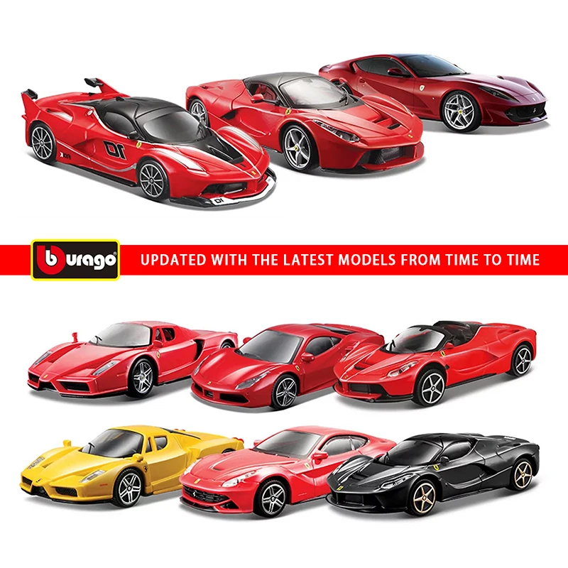 Bburago 1:43 Ferrari Collection Laferrari Enzo 250 458 488 Gtb Alloy Luxury Vehicle Diecast Cars Model Toy Collection Kids Gift