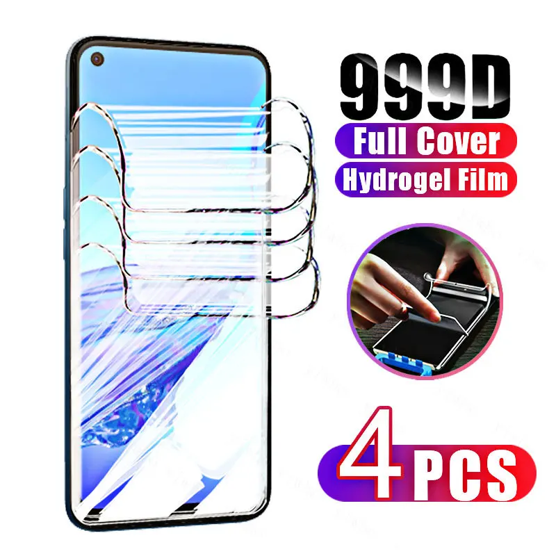 4PCS for Oppo A53 Protective Film  Screen Protectors on For Oppo A53s A53s A54s A57 A57 E A58 A54 S Hydrogel Film Not Glass HD