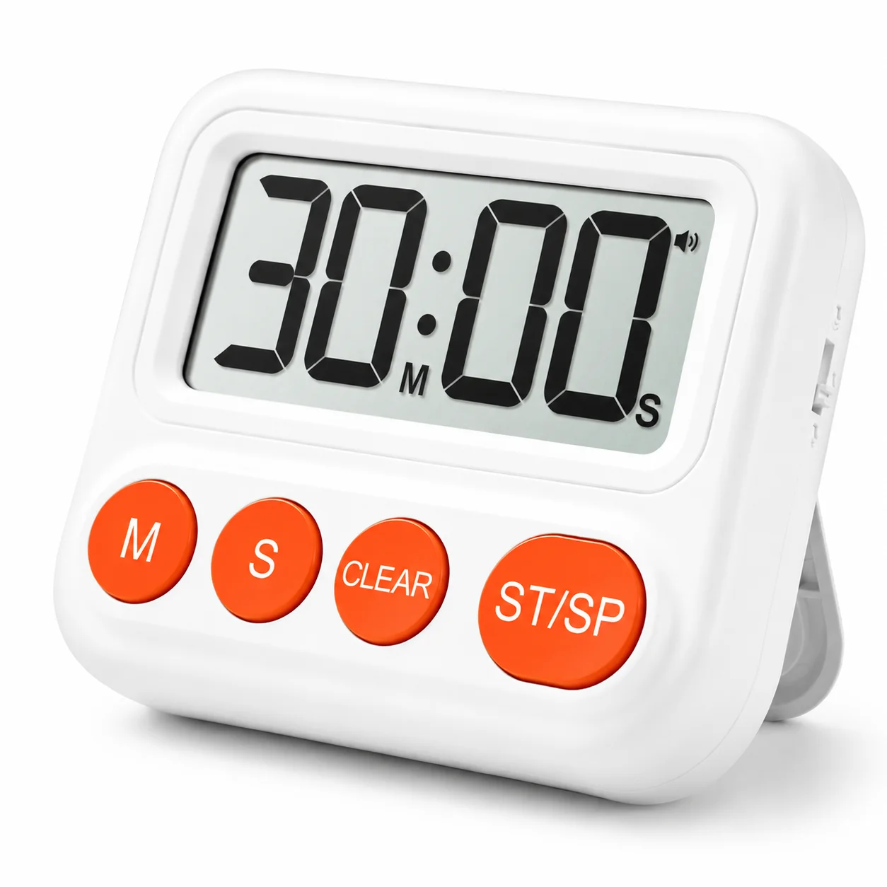 Digital Kitchen Timer Magnetic LCD Large Display Count Up & Countdown Timer Adjustable Volume Stopwatch for Cooking Baking Study