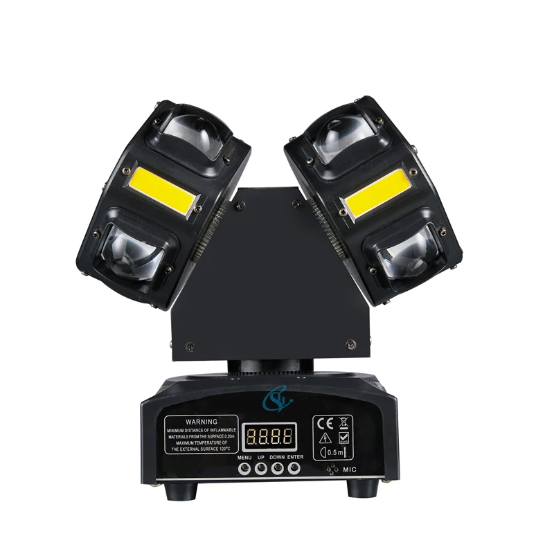 Stage DJ Light LED 120W Double Head Beam Strobe Lamp Moving Head Effect Disco Party Light DMX512 For Nightclub Bar Event