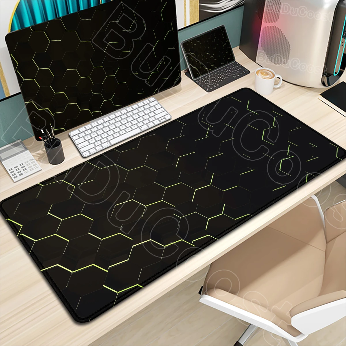 

Geometric Pattern Mouse Pad XXL gaming mouse pad Laptop Keyboard Mausepad Large Rubber Non-slip desk accessories acce ssories