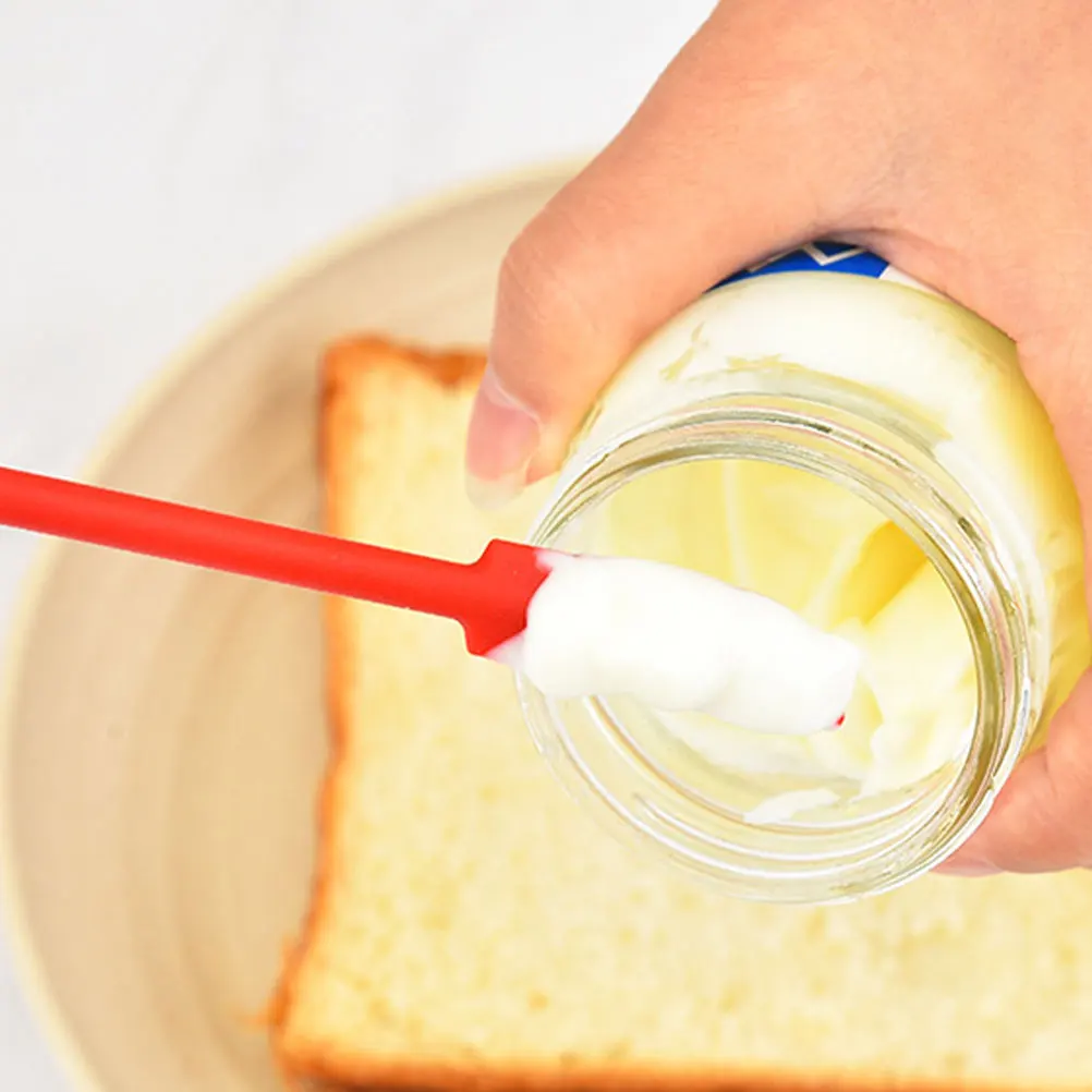 

2Pcs Double ended Silicone Spatula Scraper Baking Cooking Cake Cream Butter Mixing Tool Portable Picnic Friendly Kitchen