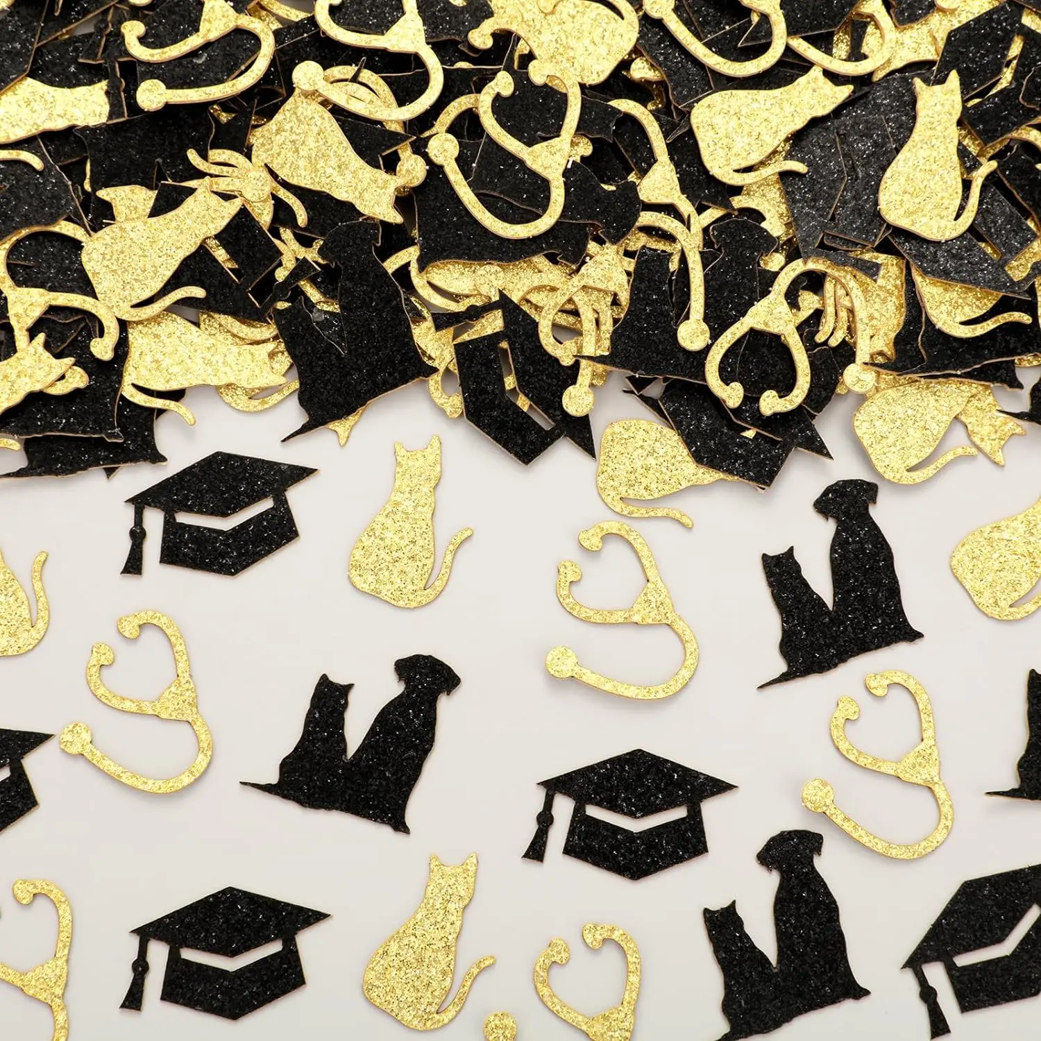 

200pcs Congrats Vet Confetti Veterinarian Grad Confetti Future for Medical School Grad Table Decor Graduation Party Supplies