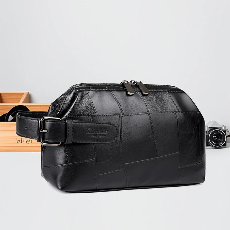 

Vintage Men Clutch Bags Waist Bag High Quality Soft PU Leather Men Hand Purse Small Pouch MONEY Phone Bag Luxury Design Men Bag
