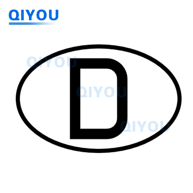 D Auto Aufkleber Deutsche FRG DE CAR Nationaler Markt Oval Car Stickers Die-cut PVC Decal Used for Car Body Windshield