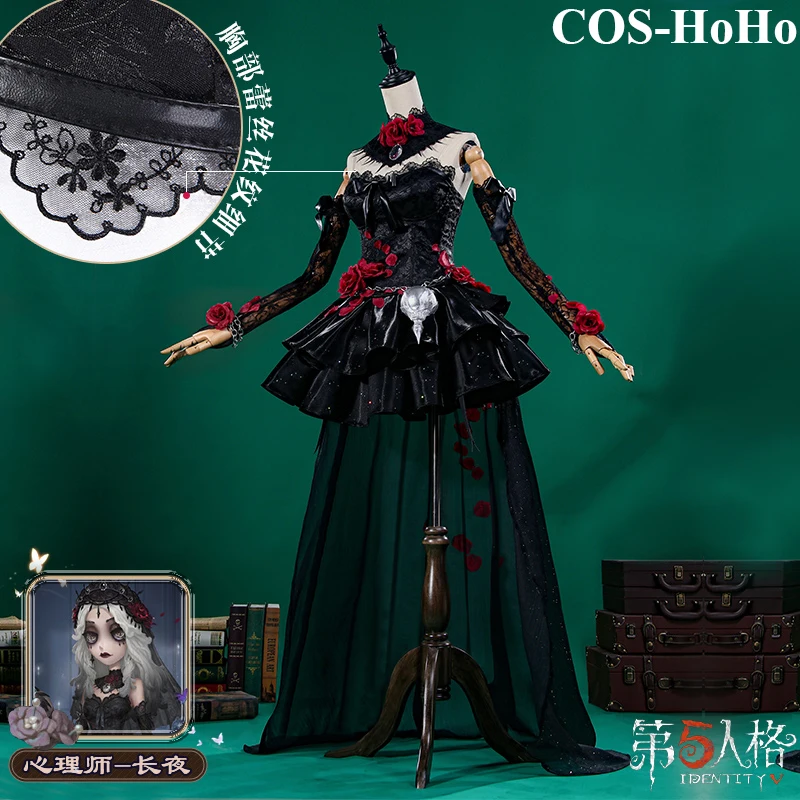 COS-HoHo Anime Identity V Ada Mesmer Game Suit Gorgeous Dress Slim Uniform Cosplay Costume Halloween Carnival Party Outfit Women