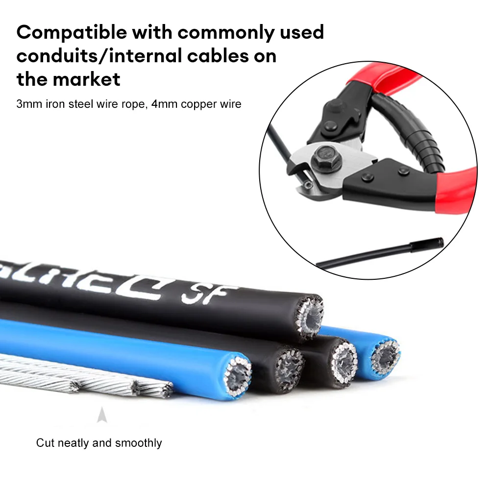 Bicycle Brake Cable Wire Cutter Inner Outer Bike Spoke Cutting Pliers Cycling Line Clamp Brake Line Tube Plier Bike Repair Tool