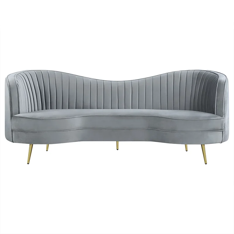 

# Contemporary Luxury High-end Sponge 3 Seater Sofa with Armrest and Stainless Steel Legs Durable
