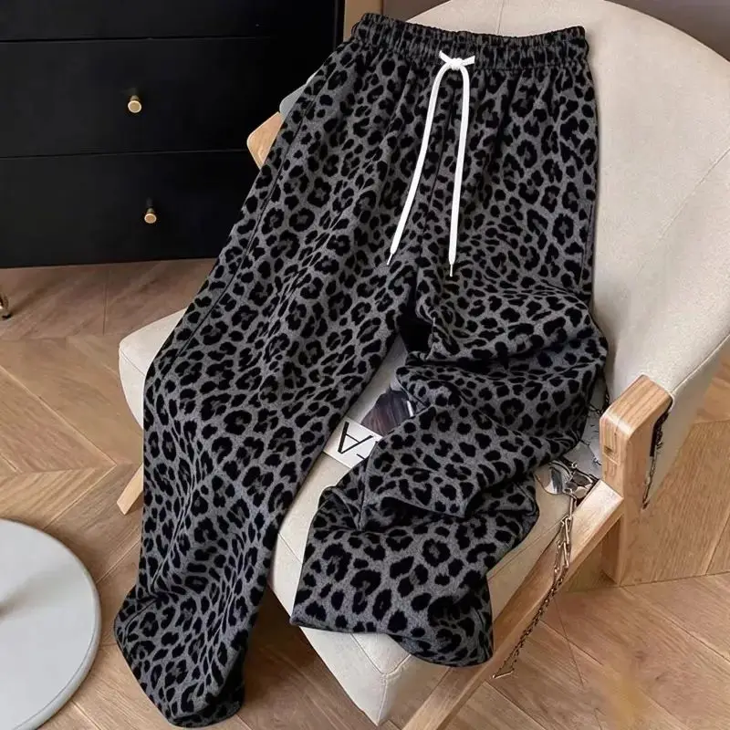 2026 3D New Autumn Men Classic Leopard Print Pajamas Adult Pants Pajamas Pants Casual Daily Long Pants Men Women Pajamas Trouser