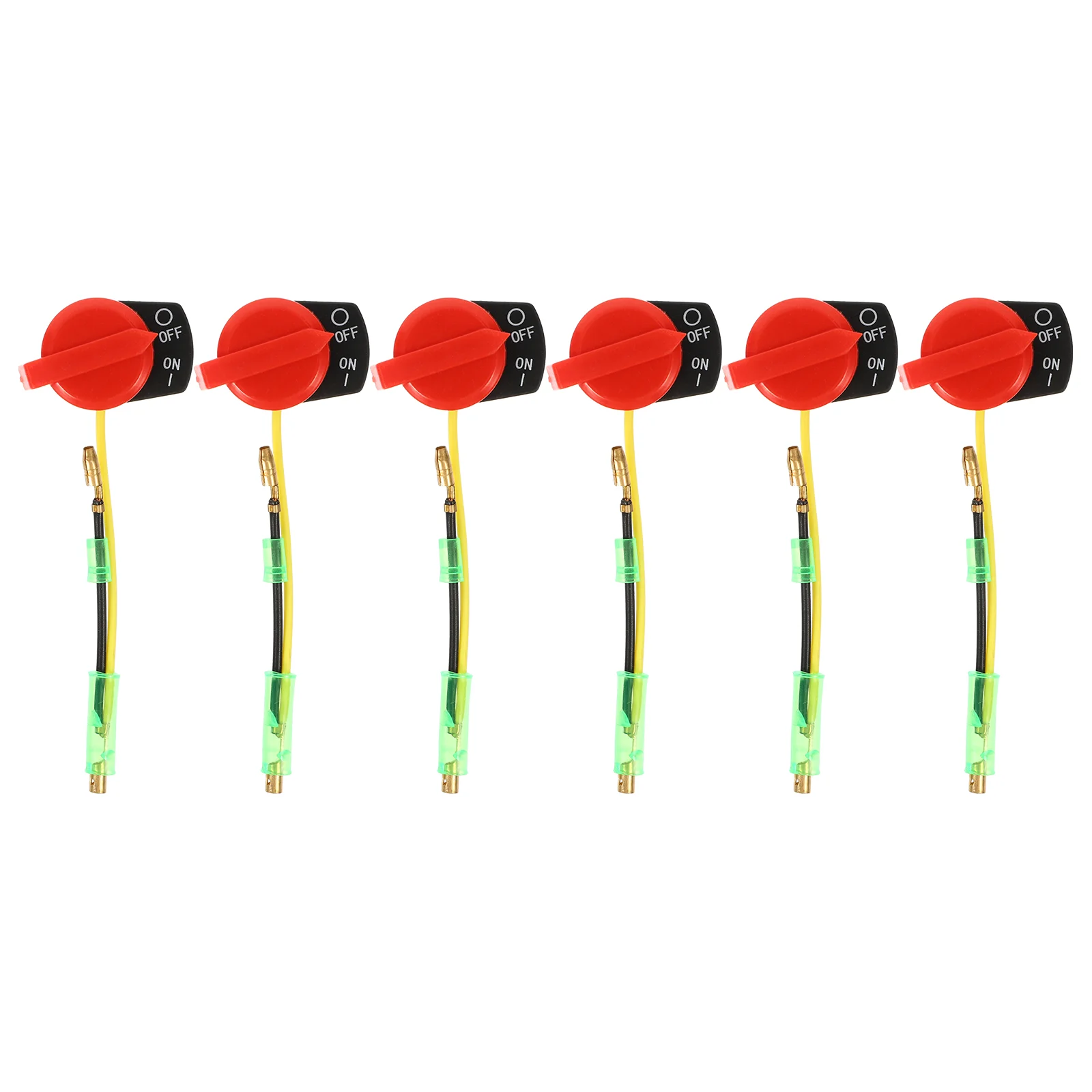 6 Pcs Kill Switch Garden Tractor Supplies on off Stop The Micro-Tiller for Copper Generators Pump Engine Parts