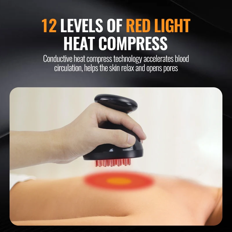 LESEN 3-IN-1 LED Digital Display Touch Easily Lose Weight Clear the Meridians Body Shaping Hot Compress Vibration Microcurrent