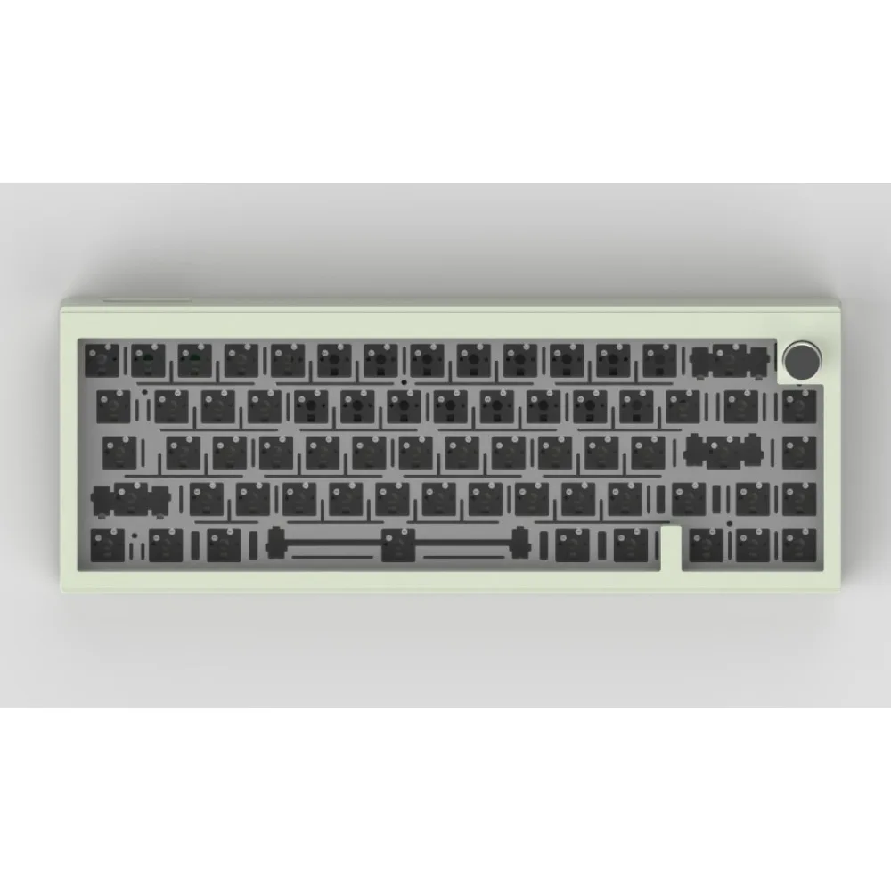 V65 R2 Aluminum Alloy Keyboard Kit Wired Bluetooth RGB Backlight Gasket Support Change Via Key Ergonomic Axis Hot-swappable DIY