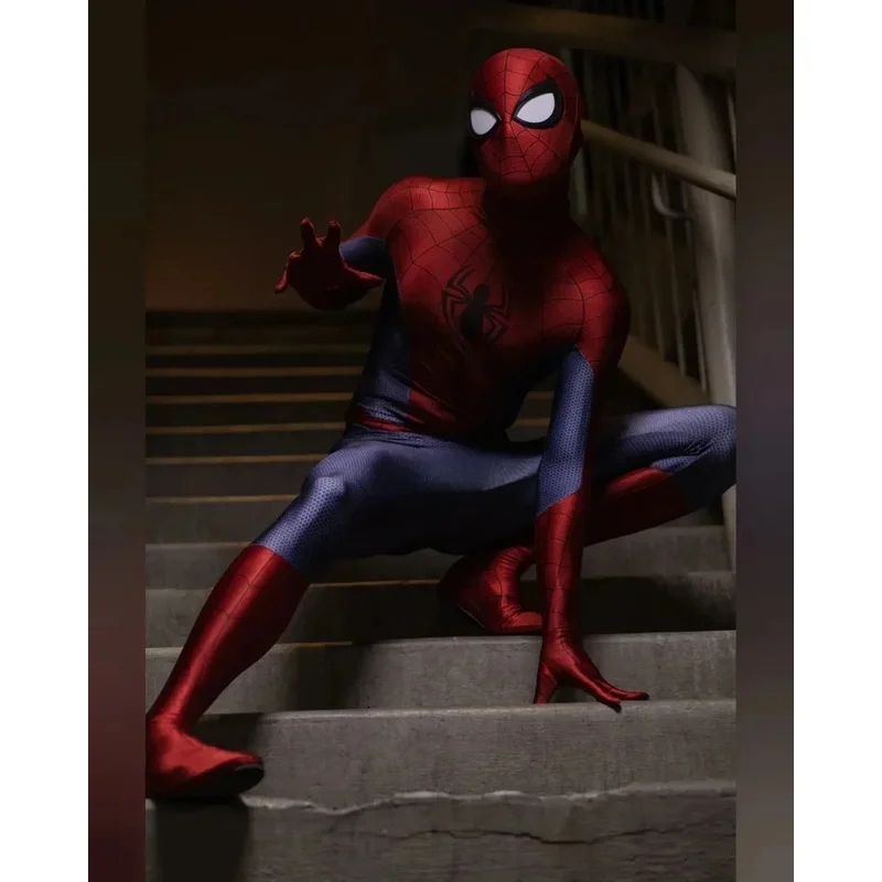 Halloween Men Spider Cosplay Costume Superhero Zentai Suit Adults Kids Boys Male Full Bodysuit Jumpsuit @ 0Z *