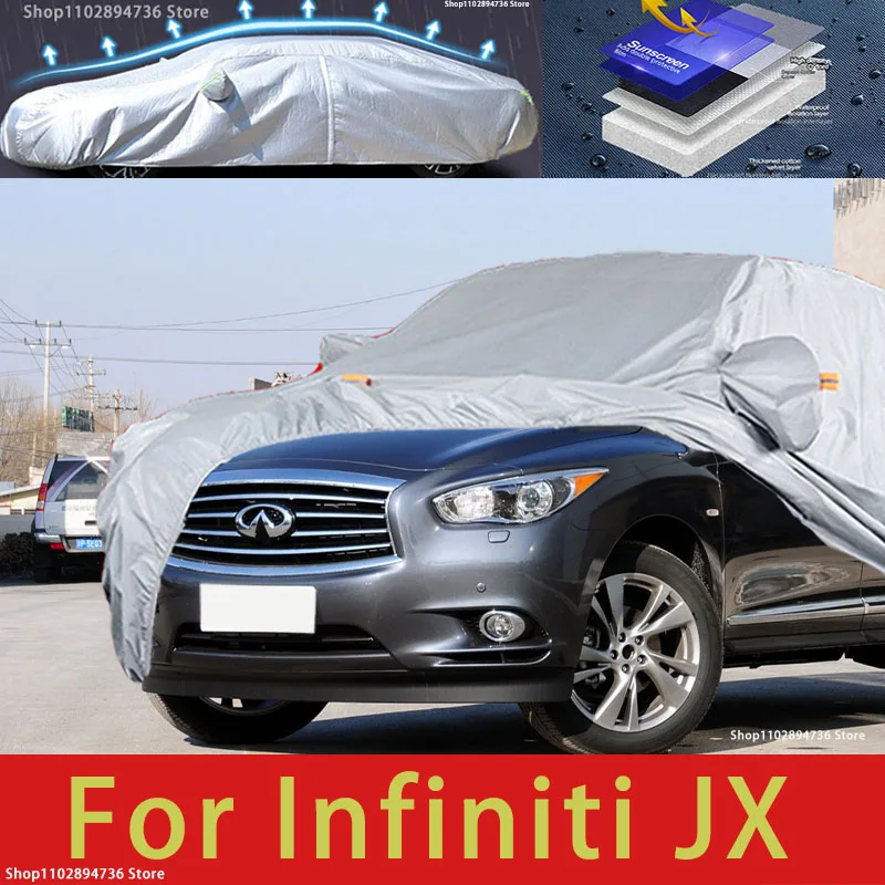 

For Infiniti JX fit Outdoor Protection Full Car Covers Snow Cover Sunshade Waterproof Dustproof Exterior Car accessories