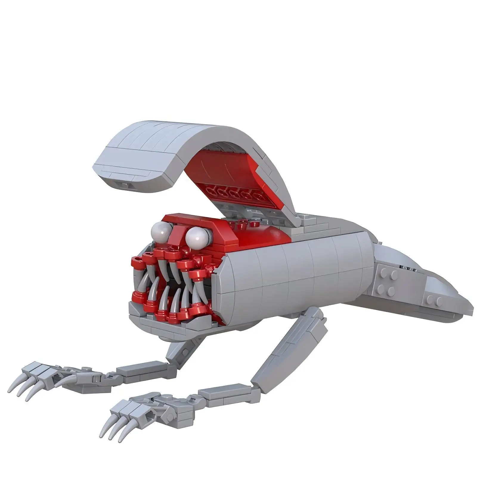 Horror Worm Bridge Mostro Building Block MOC Creatura misteriosa Modello di timone Fai da te Bambini Assemblaggio Giocattoli Regalo di compleanno Ornamento