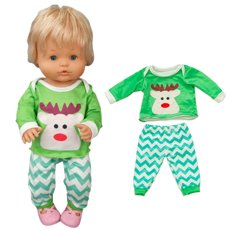 40cm Nenuco Doll Sleeping Wear Ropa Y Su Hermanita 16 Inch Baby Doll Clothes Pajama Set