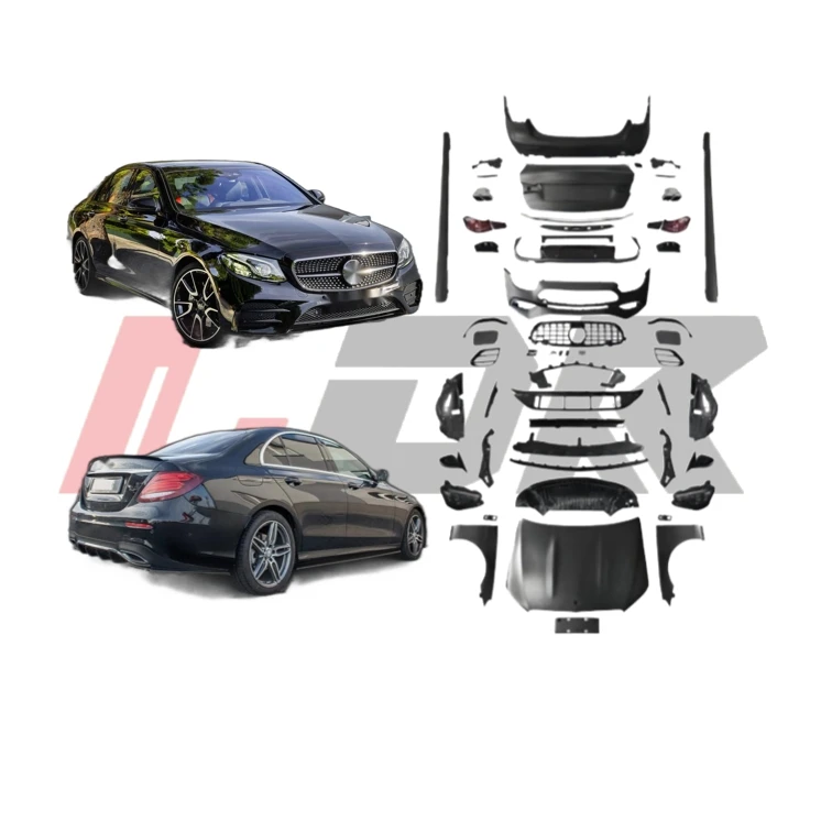 Bodykit forbenz E-class 2010-2016 W212 Convert to 2024 W213 E63 Latest Style Bumper Headlight Tailgate Grille