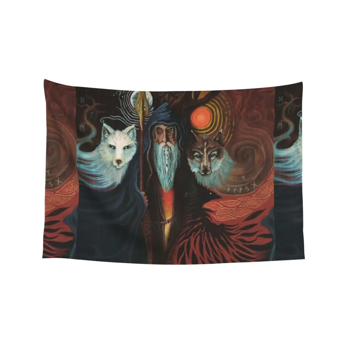 

inn | Odin | Wotan Tapestry Aesthetic Home Decor Room Decor Korean Style Decor For Room Tapestry