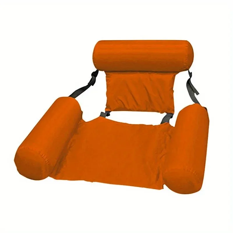 1 new foldable inflatable floating bed backrest floating drainage floating chair recliner water hammock