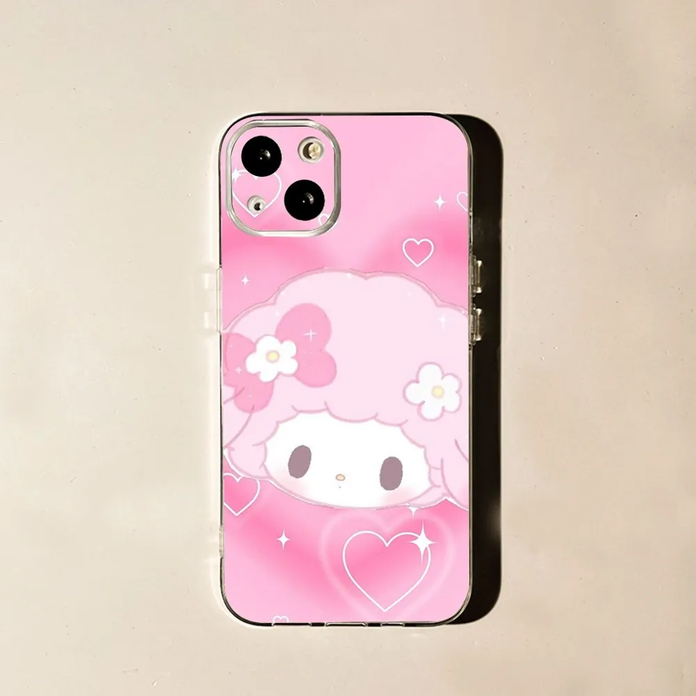 S-Sanrio My Sweet P-Piano Phone Case For iPhone 15,14,13,12,11 Plus,Pro,Max,XR,XS,X,7,8 Plus,SE,Mini Transparent Silicone Soft