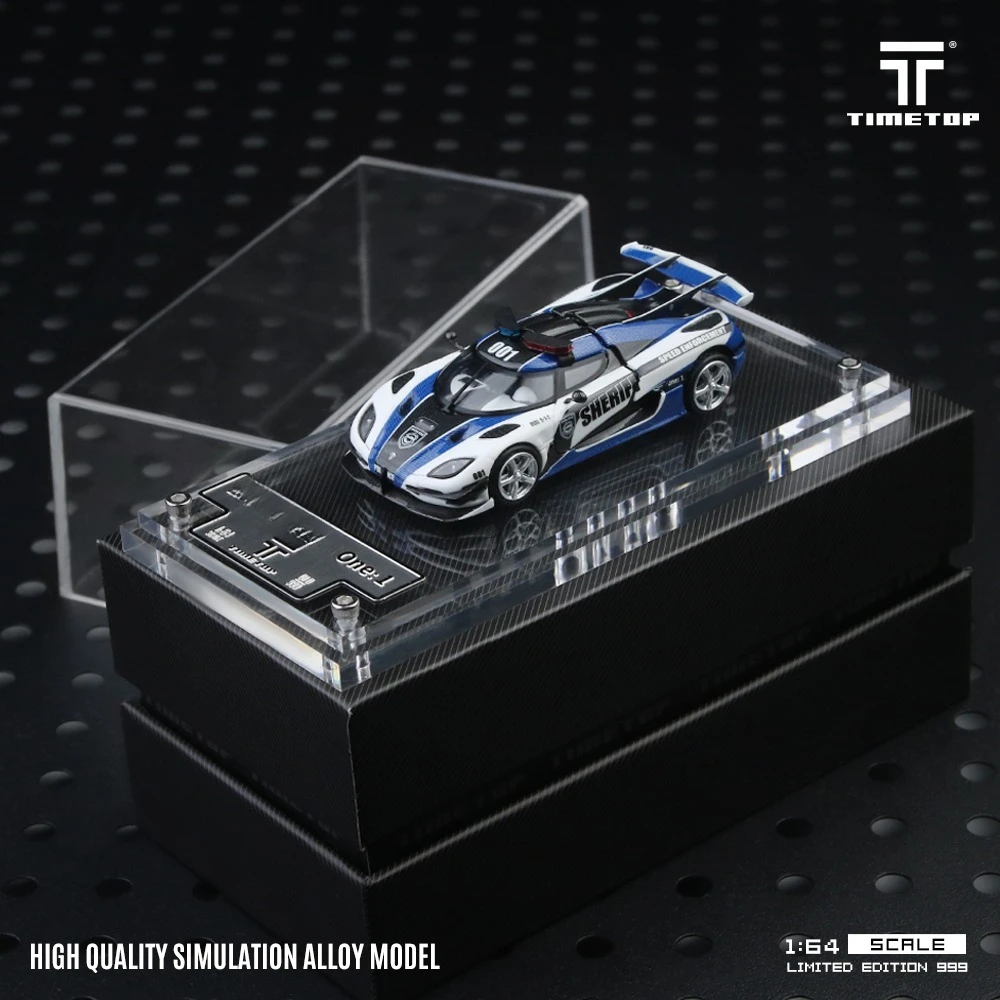 **الطلب المسبق ** Time Top TT x Time Micro TM 1:64 One 1 Police Livery Diecast Model Car