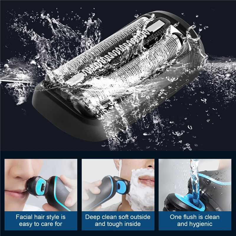 

A13I-1 Set Electric Shaver Head Accessories With Ceaning Brush For Braun Series 5/6 Braun Shaver 53B