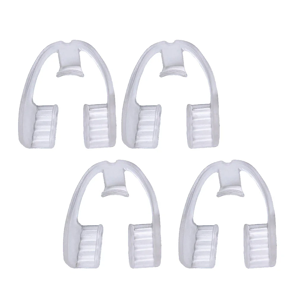 Tapas de silicona para dientes de bruxismo, protectores dentales para Dentaduras postizas, de manga larga, 4 piezas