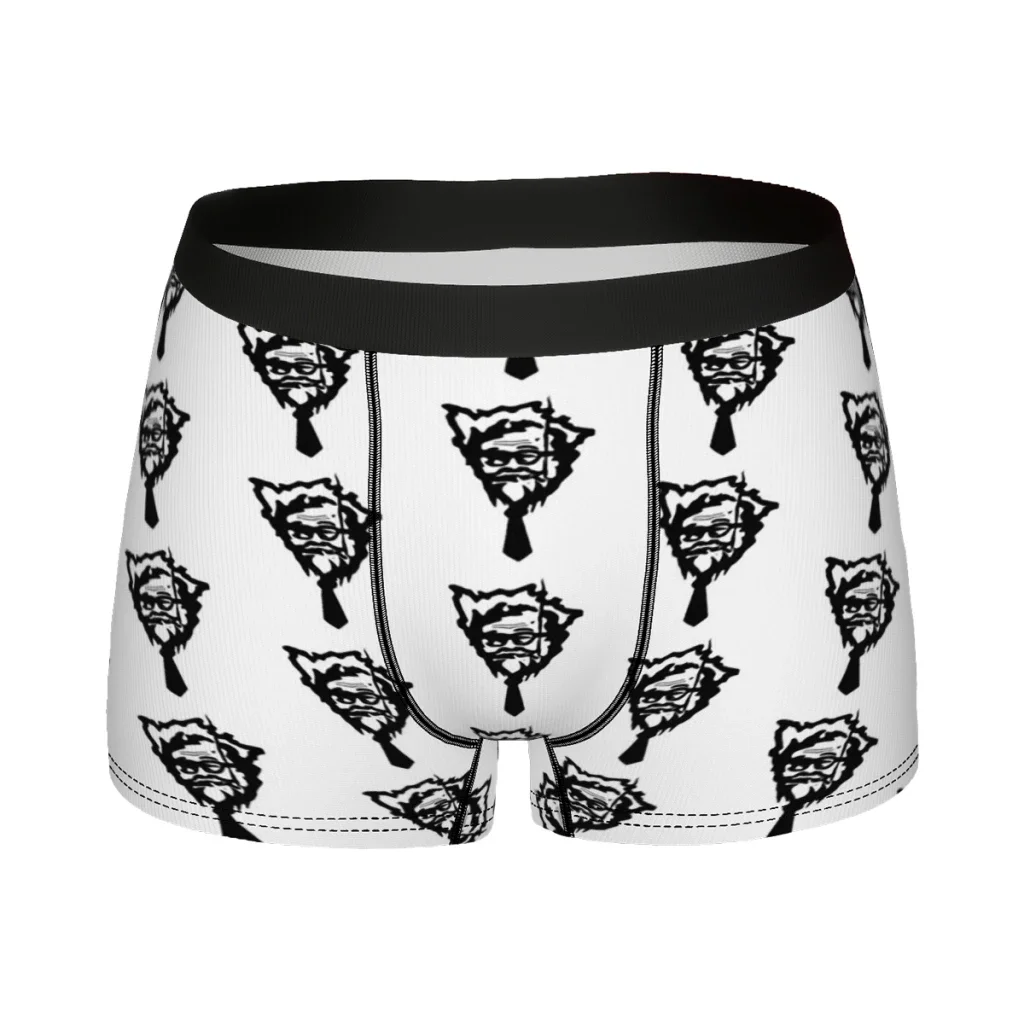 Chicken family bucket Sanders party time Underpants Homme Panties Man Underwear Comfortable Shorts Boxer Briefs