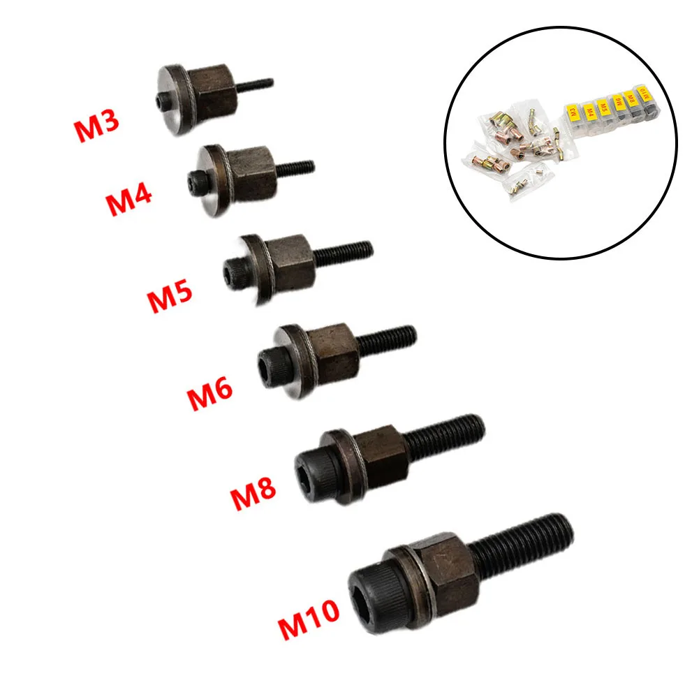 Riveter Tool Accessories, Riveter Tool, Premium Rivet, Nut Installation, Kit Completo para M3, M10 Nuts and Mandrels