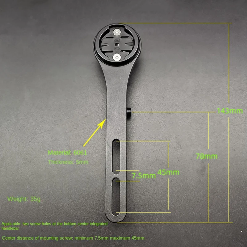 Bicycle Computer Camera Mount Holder For CORKI Road Bike Handlebar-A69F