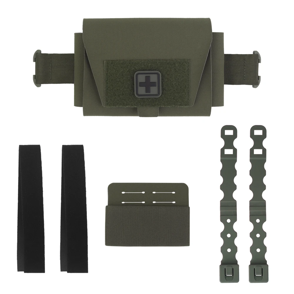 

Tactical MOLLE Split Design Medical Kit Lightweight V2 Small Medical Pouch for Belt and Plate Carrier Hunting Accessories