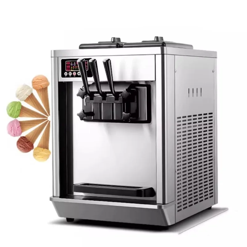 Automatic cone soft serve ice cream machine