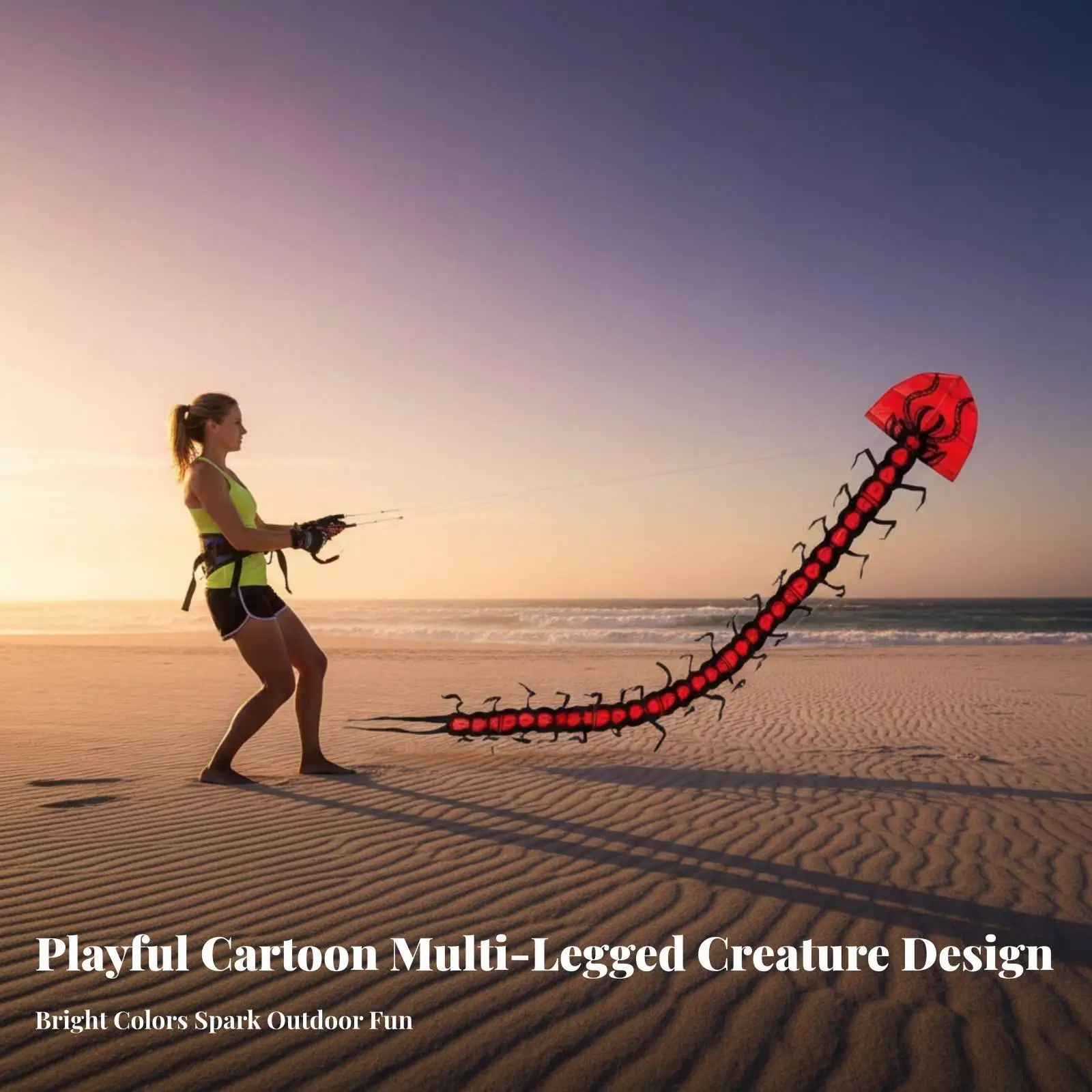 realistic-3d-centipede-kite-for-adults-children-red-animal-design-long-segmented-body-sturdy-plaid-cloth-frame-beach-outdoor